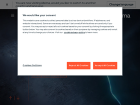 'alleima.com' screenshot