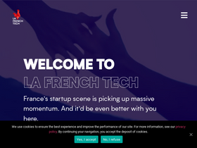 'lafrenchtech.com' screenshot