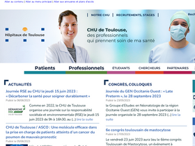 'chu-toulouse.fr' screenshot