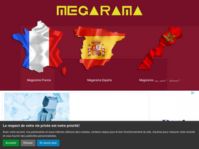 'megarama.fr' screenshot