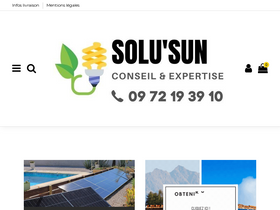 'solu-sun.fr' screenshot