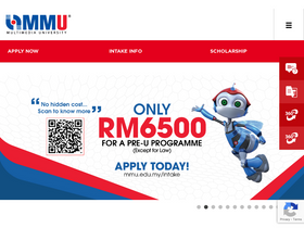 'mmu.edu.my' screenshot