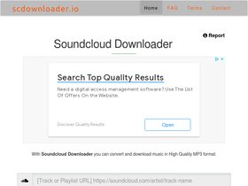 'scdownloader.io' screenshot