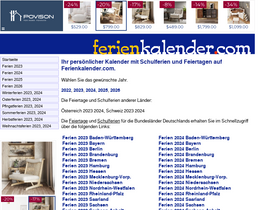 'ferienkalender.com' screenshot