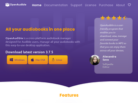 'openaudible.org' screenshot