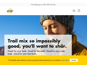 sharsnacks.com homepage screenshot