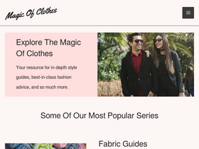 'magicofclothes.com' screenshot