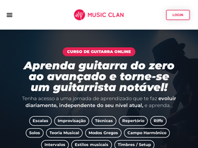 'musicclan.com.br' screenshot