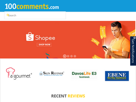 '100comments.com' screenshot