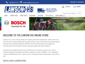 'lawson-his.co.uk' screenshot