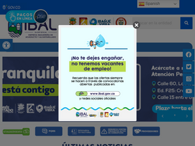 'ibal.gov.co' screenshot
