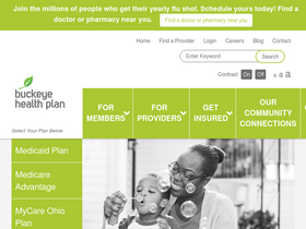 'buckeyehealthplan.com' screenshot