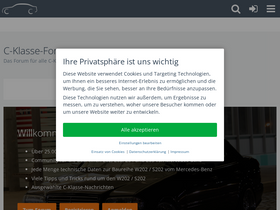 'c-klasse-forum.de' screenshot