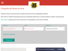 'catalogodasartes.com.br' screenshot