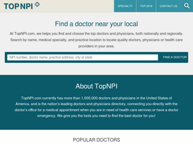'topnpi.com' screenshot