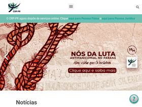 'crppr.org.br' screenshot