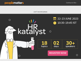 'peoplematters.in' screenshot
