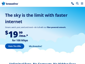 'breezeline.com' screenshot