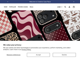 Creative Case Place website screenshot