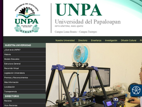 'unpa.edu.mx' screenshot