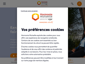 'harmonie-mutuelle.fr' screenshot