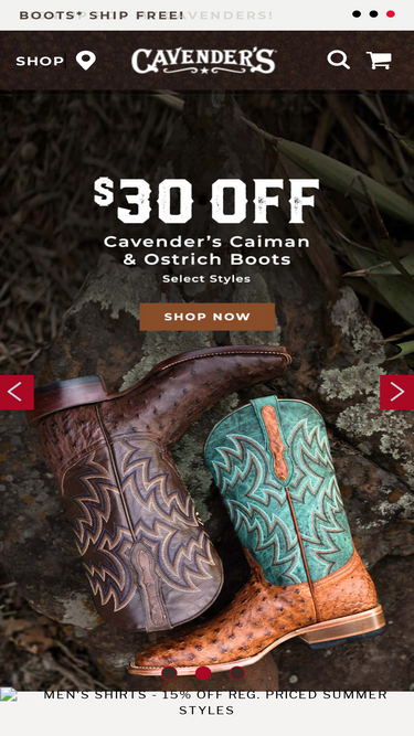 Cavender's and boot clearance barn