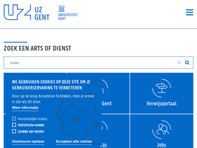 'uzgent.be' screenshot