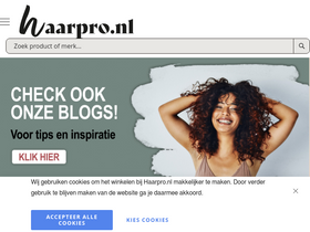 'haarpro.nl' screenshot