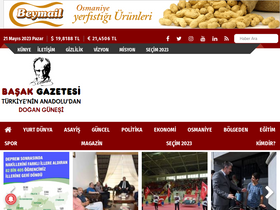 'basakgazetesi.com' screenshot