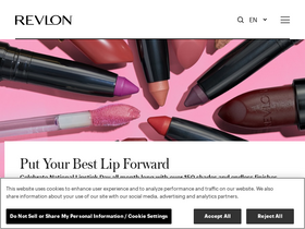 Revlon homepage screenshot