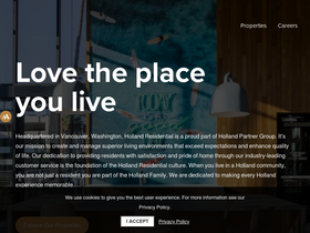 'hollandresidential.com' screenshot