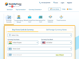 'bookmyforex.com' screenshot