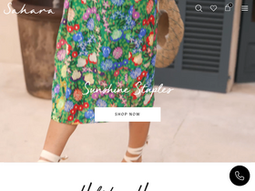 'saharalondon.com' screenshot