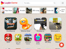 'luyengame.net' screenshot