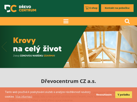 'drevocentrum-as.cz' screenshot