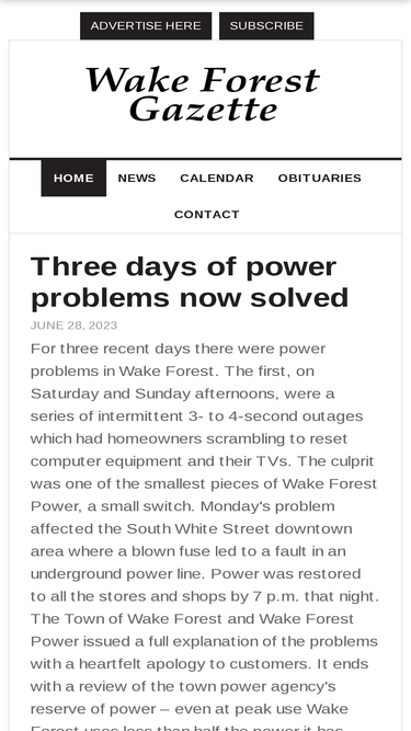 wakeforestgazette.com