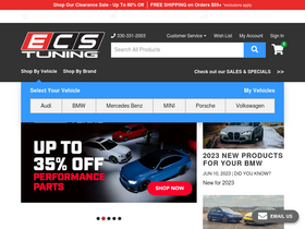 'ecstuning.com' screenshot