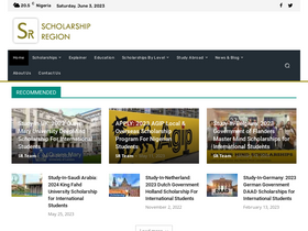 'scholarshipregion.com' screenshot