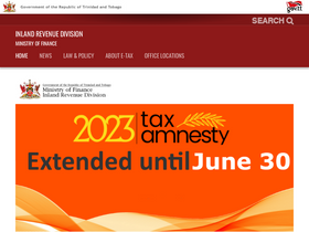 'ird.gov.tt' screenshot