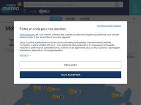 'lachainemeteo.ch' screenshot