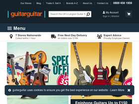 'guitarguitar.co.uk' screenshot