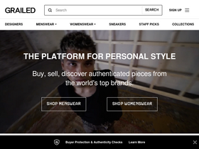 'grailed.com' screenshot