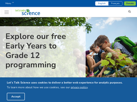 'letstalkscience.ca' screenshot