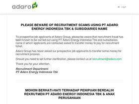 'adarocareer.com' screenshot