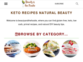 'beautyandthefoodie.com' screenshot