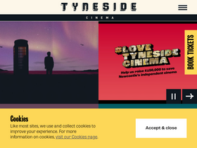 'tynesidecinema.co.uk' screenshot