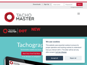 'tachomaster.co.uk' screenshot