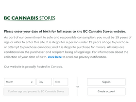 'bccannabisstores.com' screenshot