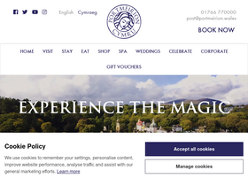 'portmeirion.wales' screenshot