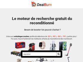 'dealburn.fr' screenshot